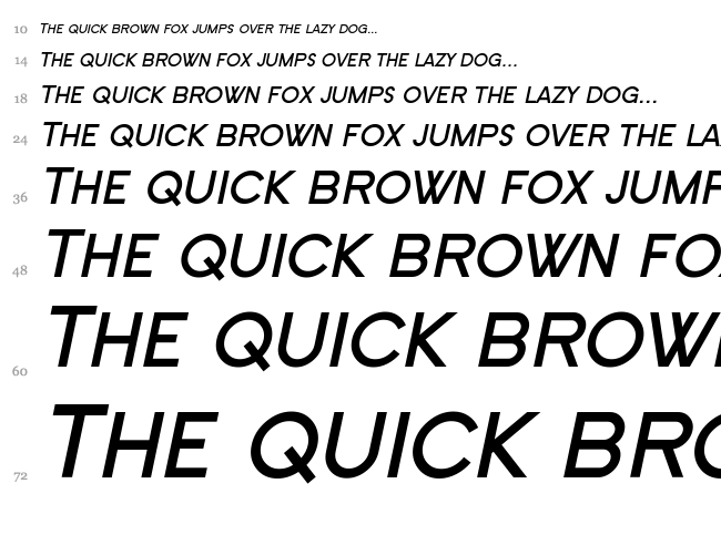 SF New Republic font waterfall